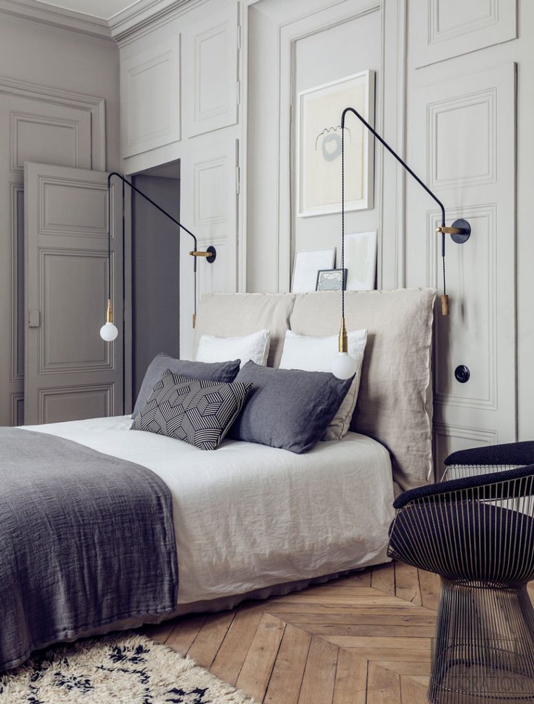 éclairer sa chambre. Ici un superbe modèle. Les appliques Monte&Baisse de Daniel Gallo.