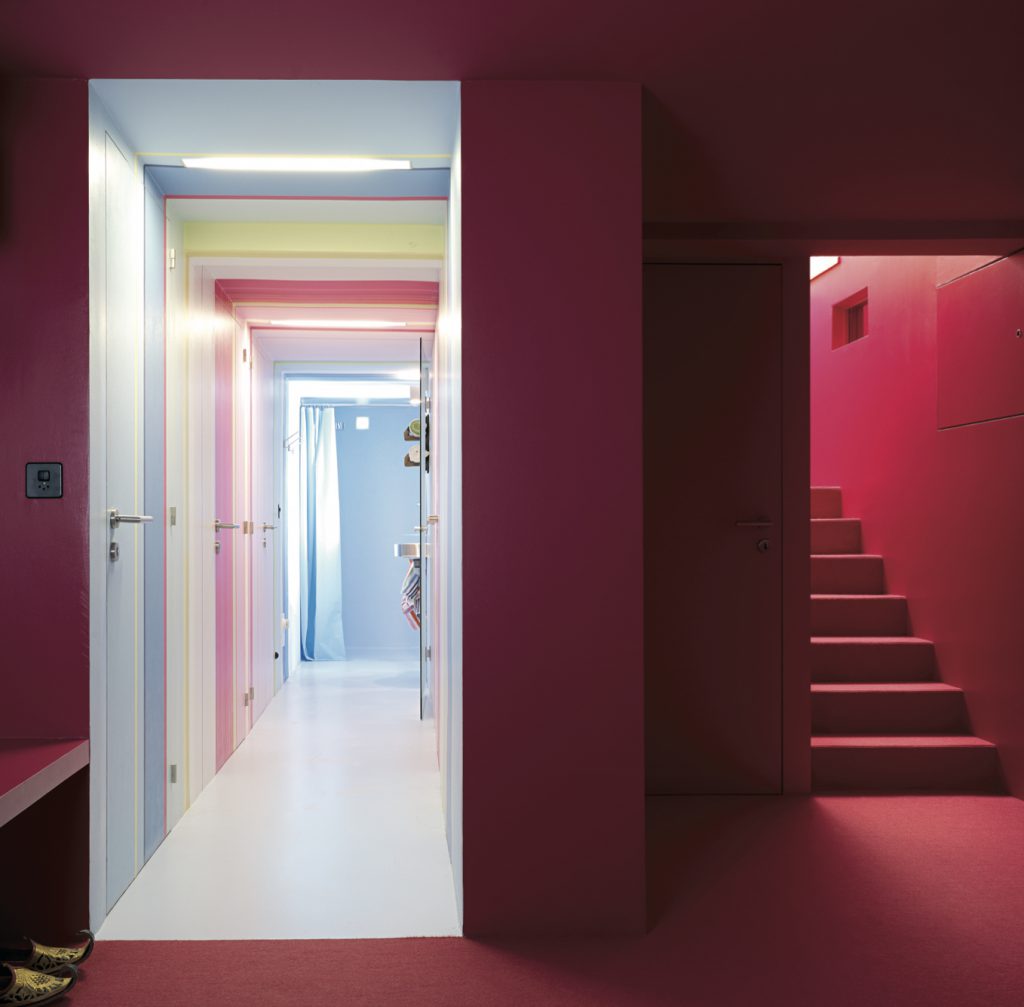 Un mur graphique en peinture décorative
