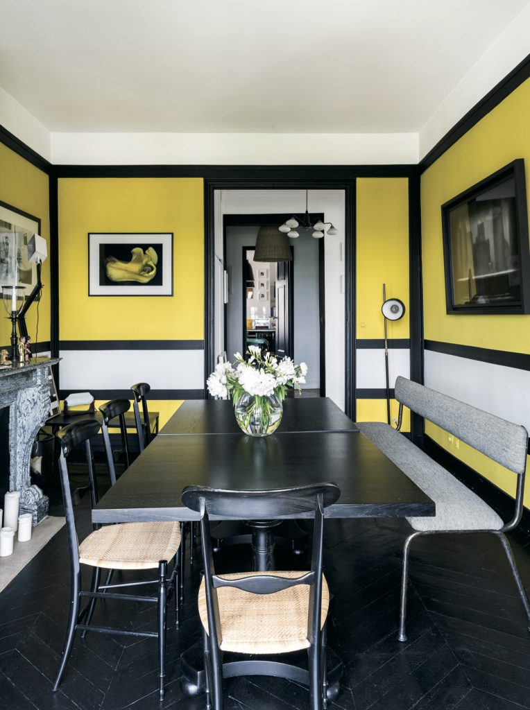 Un mur graphique en peinture décorative