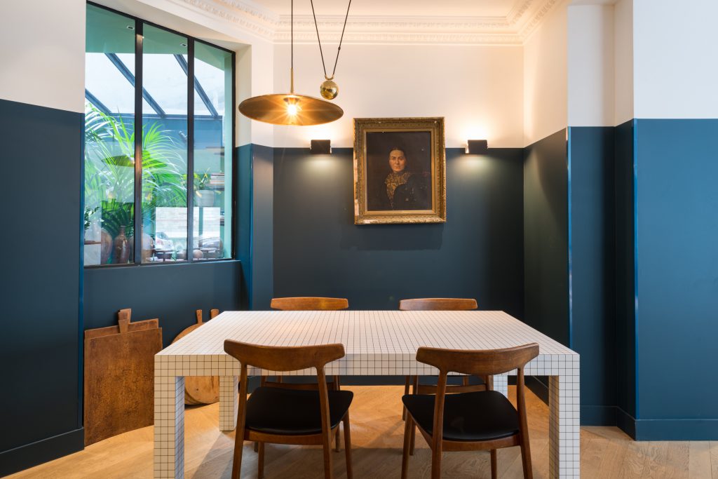 Un mur graphique en peinture décorative