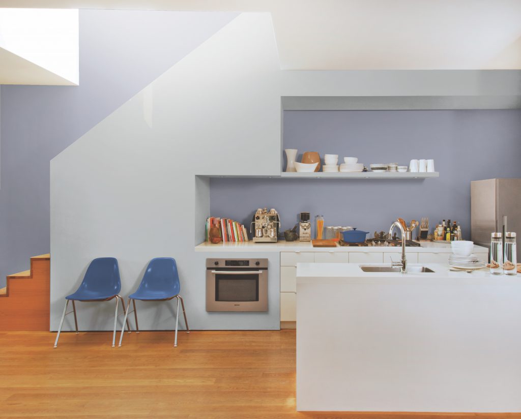 Un mur graphique en peinture décorative