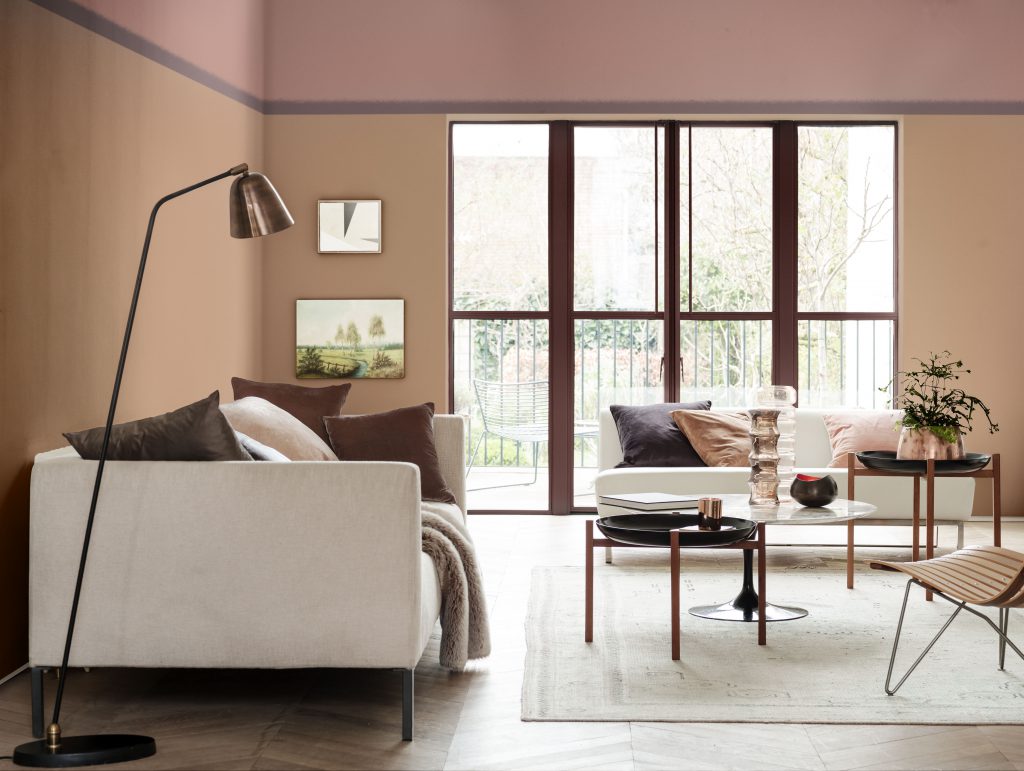 Un mur graphique en peinture décorative