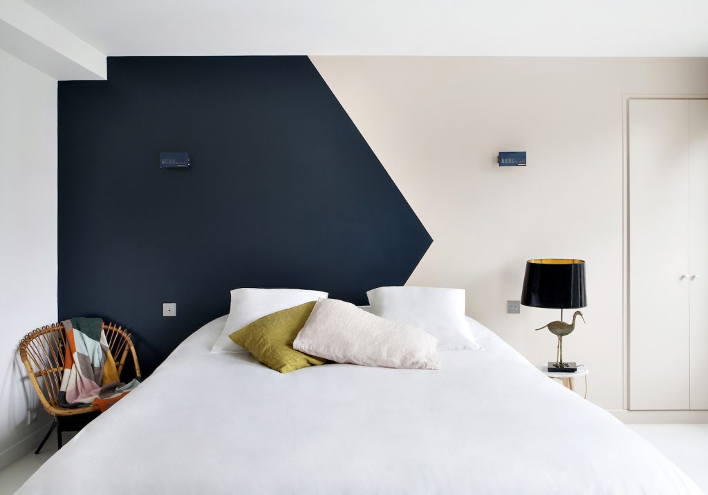 Un mur graphique en peinture décorative