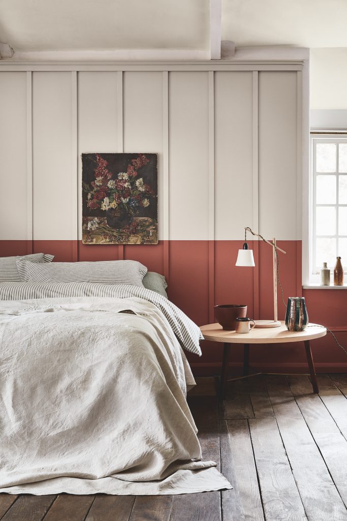 Un mur graphique en peinture décorative