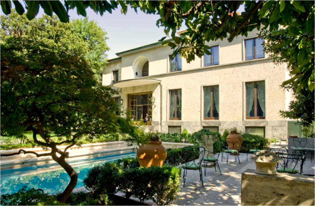 Villa Necchi Campiglio. Restaurants et bars design Milan
