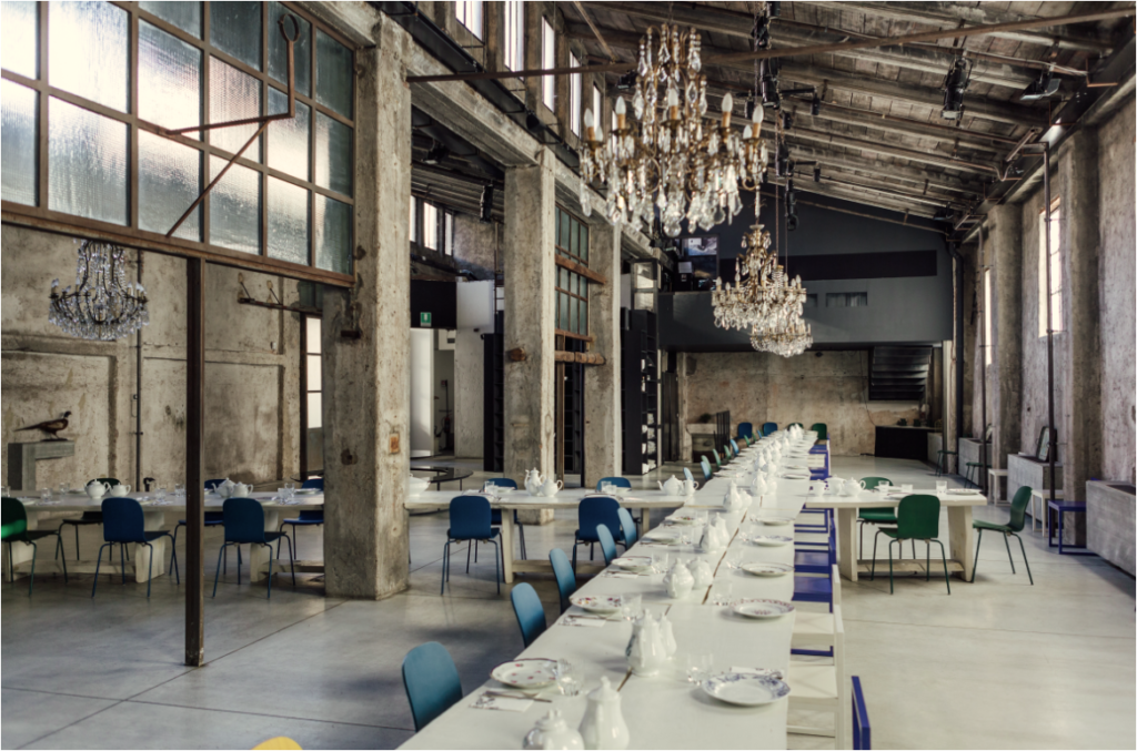 Carlo e Camilla in Segheria. Restaurants et bars design Milan