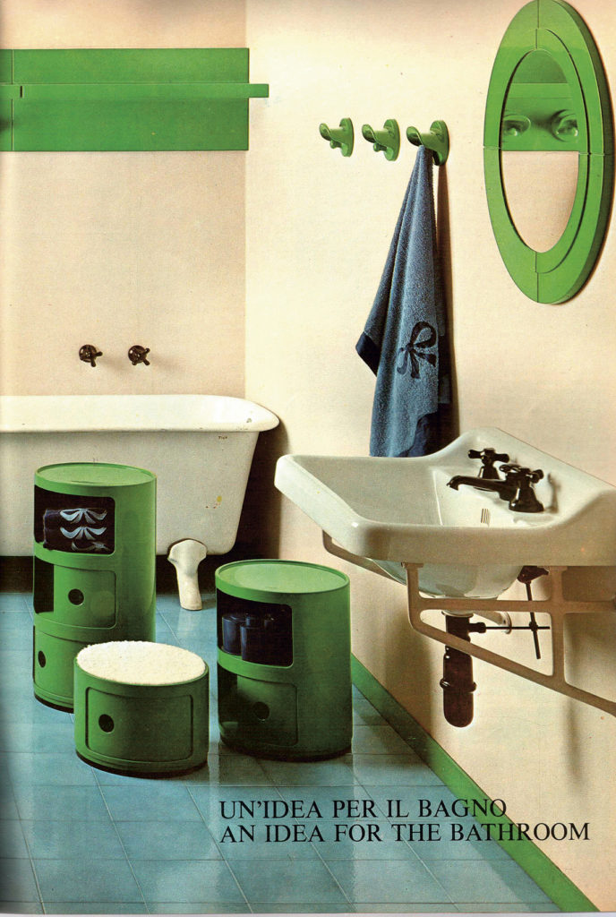 Couleurs vintage. Nuancier psychédélique des années soixante-dix, septante, seventies. Kartell
