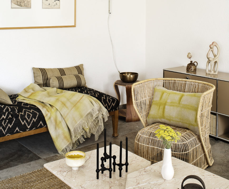 décoration avec des matériaux naturels