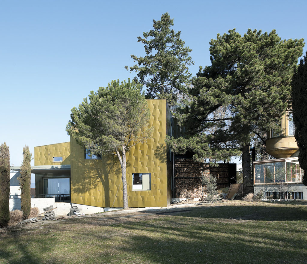 Matériaux de façades, Maisons suisses façade métal