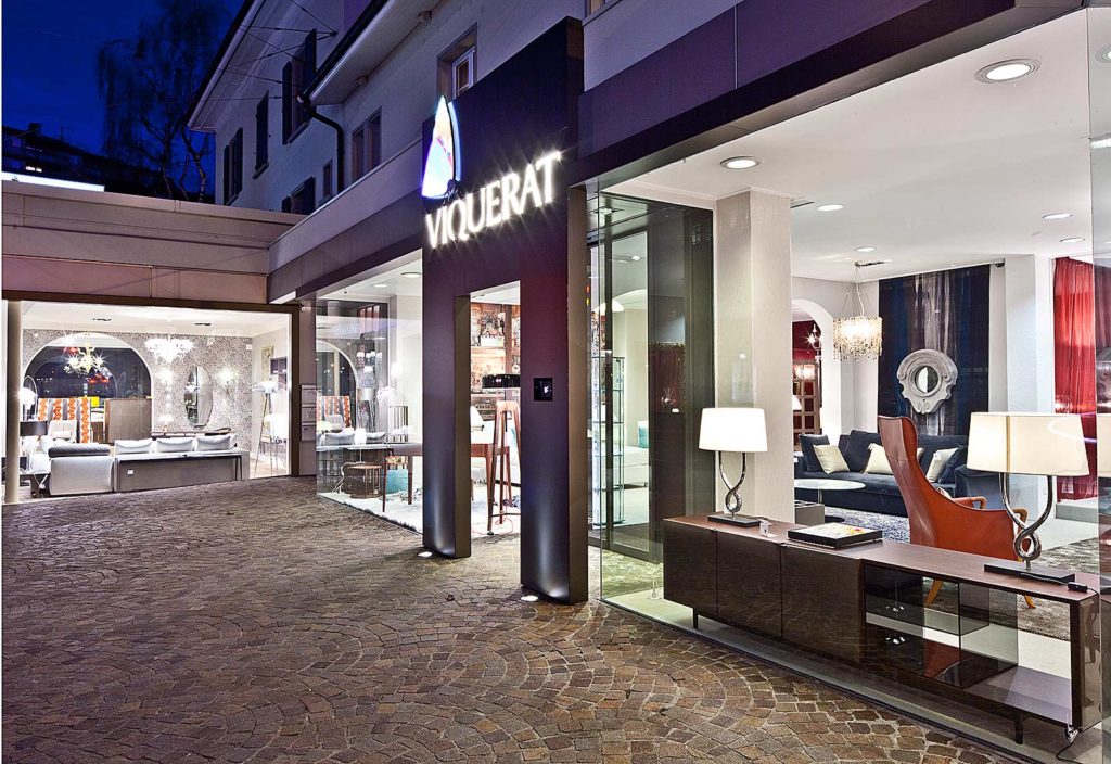 Showroom Viquerat magasin decoration et architecture interieur à Clarens près de Montreux