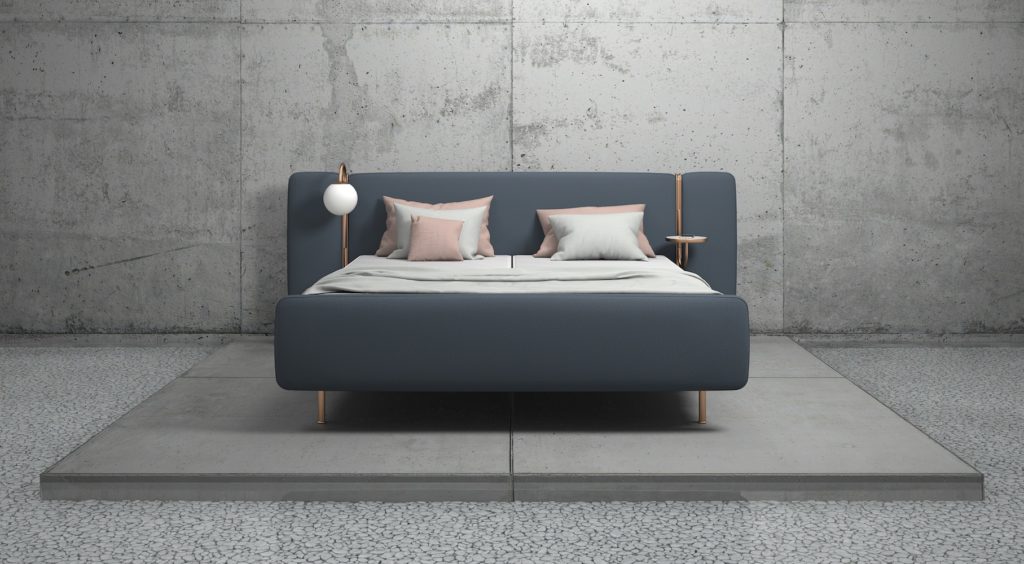 Tête de lit. Lit en tissu. Lit design. Elite beds