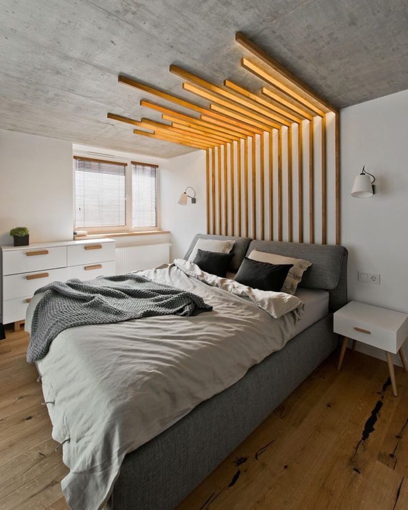 Tête de lit originale sur mesure créé par un designer décorateur