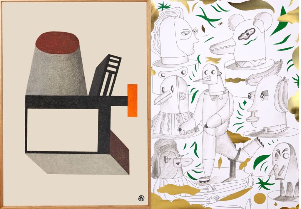 Affiches et posters d’artistes, de designers, de graphistes et d’illustrateurs modernes et contemporains.