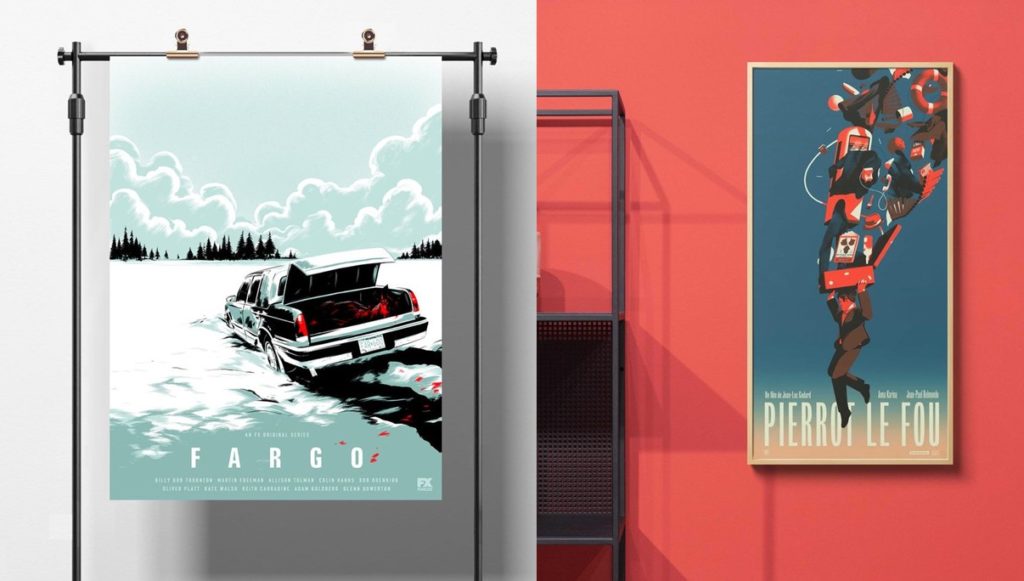 Affiches et posters d’artistes, de designers, de graphistes et d’illustrateurs modernes et contemporains.