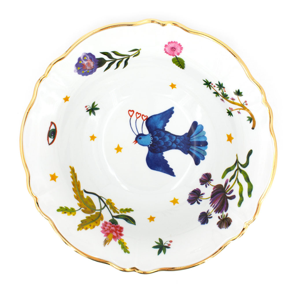 Assiette animaux, oiseaux