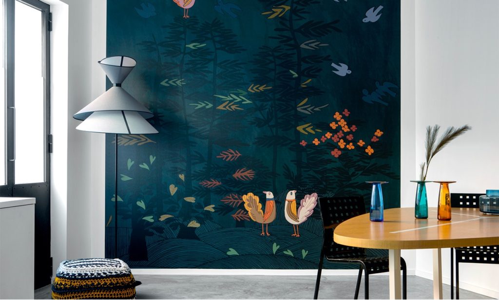 zoomorphisme, design de meuble et d'accessoire de décoration en forme d'animaux. papier peint