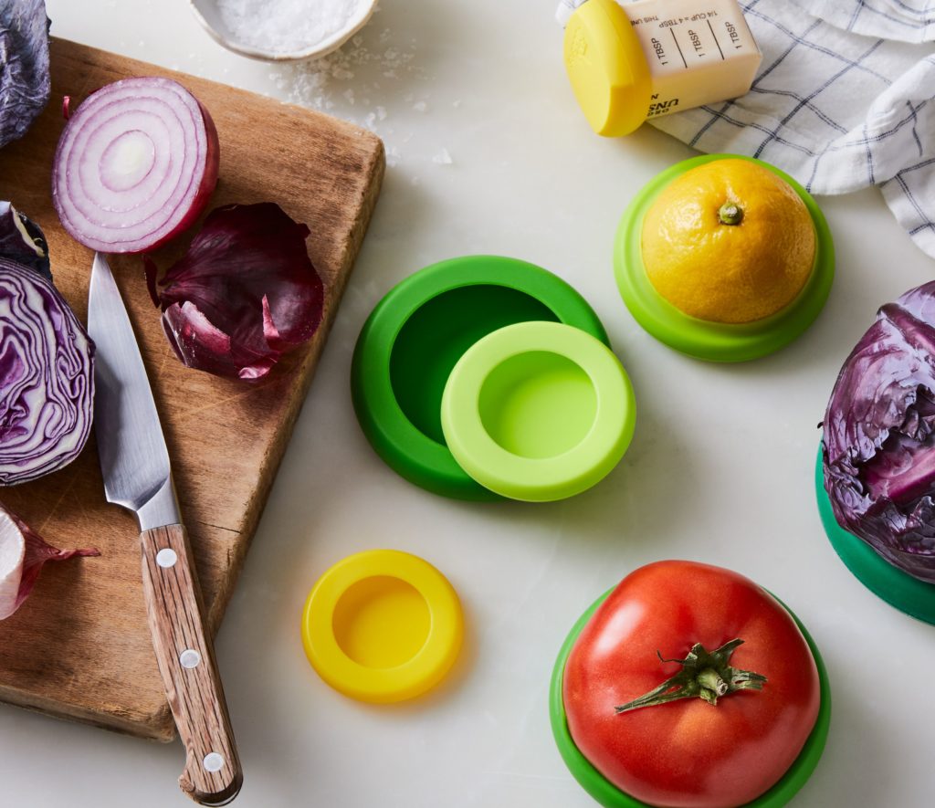 Cuisine, solutions design et écologiques. Couvercles en silicone.