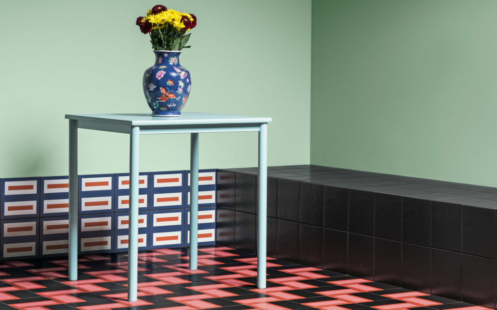 Carrelage géométrique. Tendance décoration effet graphique