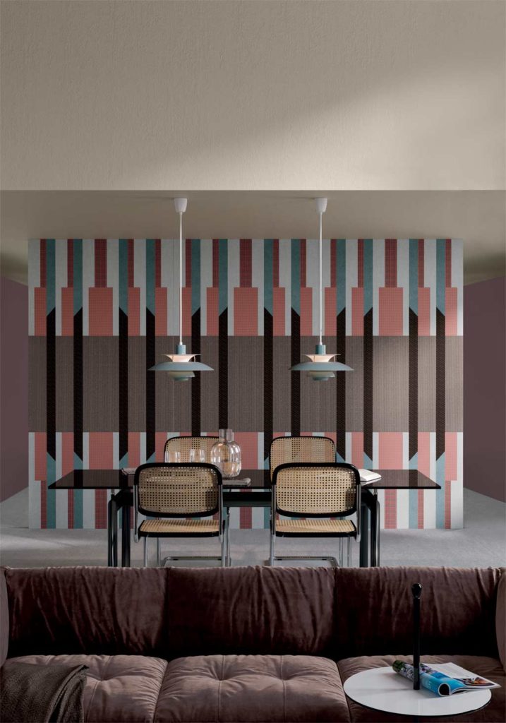 Carrelage géométrique. Tendance décoration effet graphique