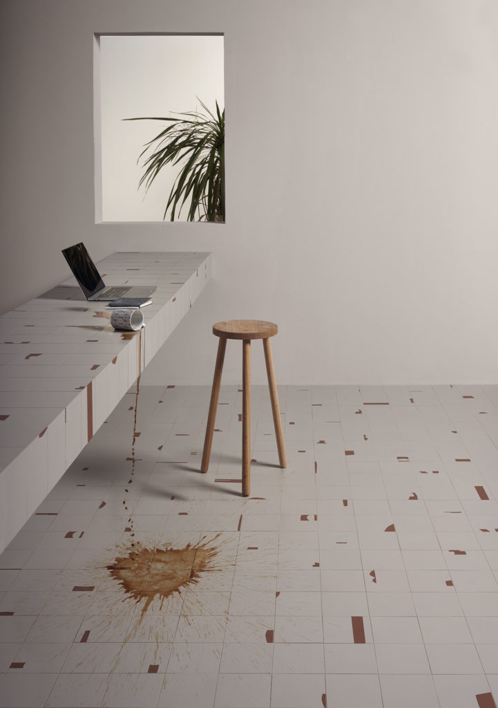 Carrelage géométrique. Tendance décoration effet graphique