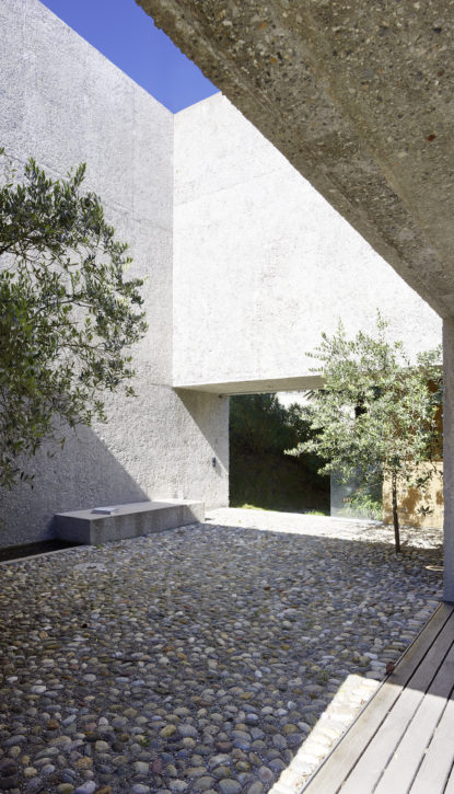 façade béton lavé