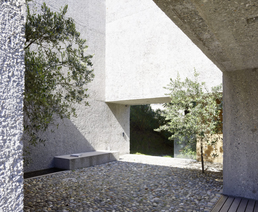 façade béton lavé