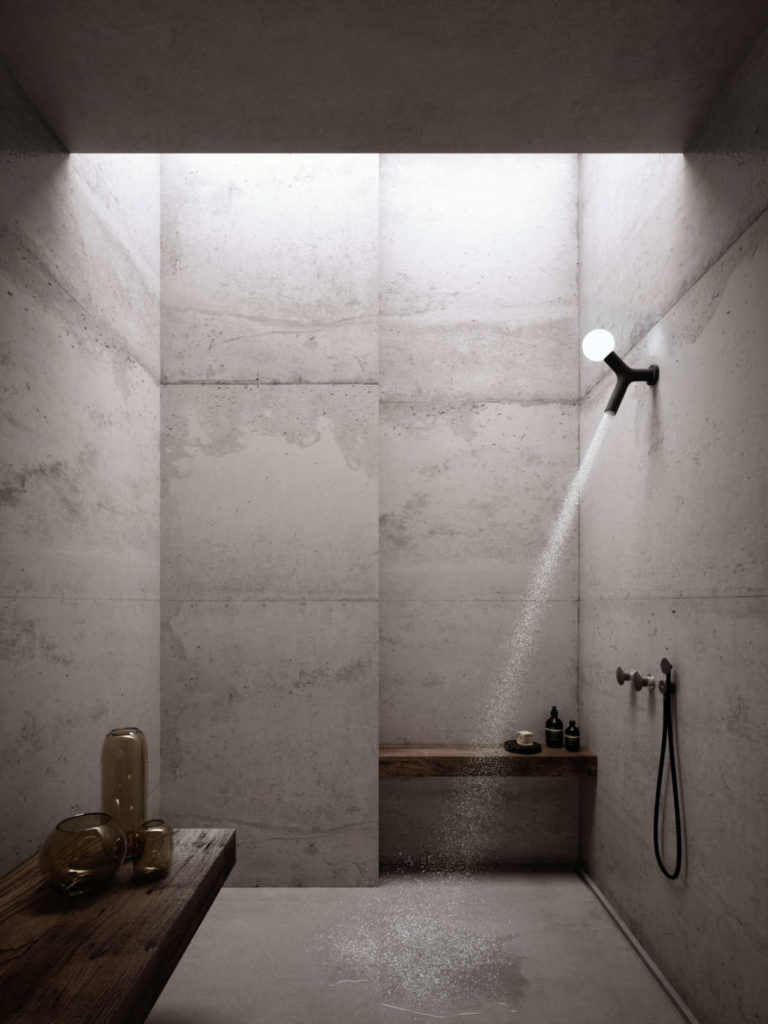 Très belle douche de plain-pied, superb walk-in shower