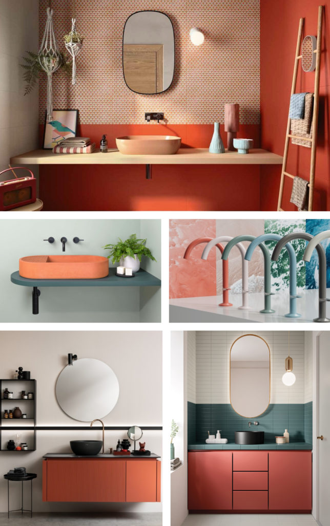 Les nouvelles couleurs tendance de la salle de bain.