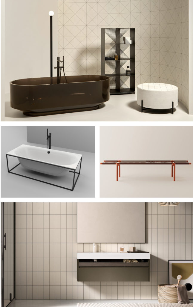 Les nouvelles couleurs tendance de la salle de bain.