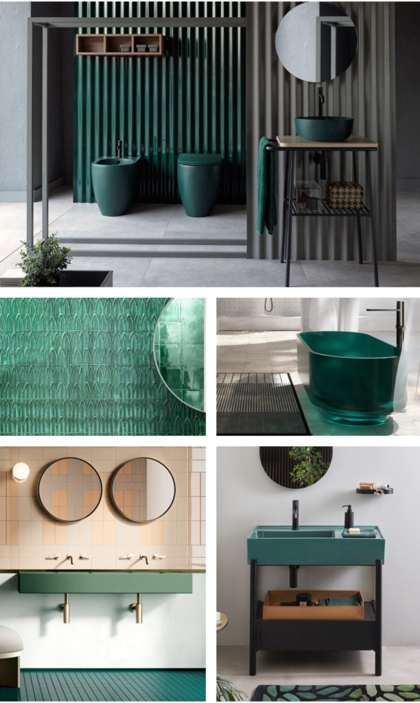 Les nouvelles couleurs tendance de la salle de bain.