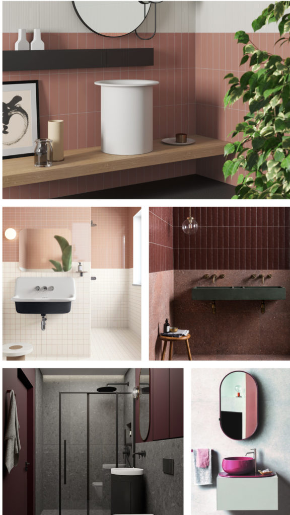 Les nouvelles couleurs tendance de la salle de bain.