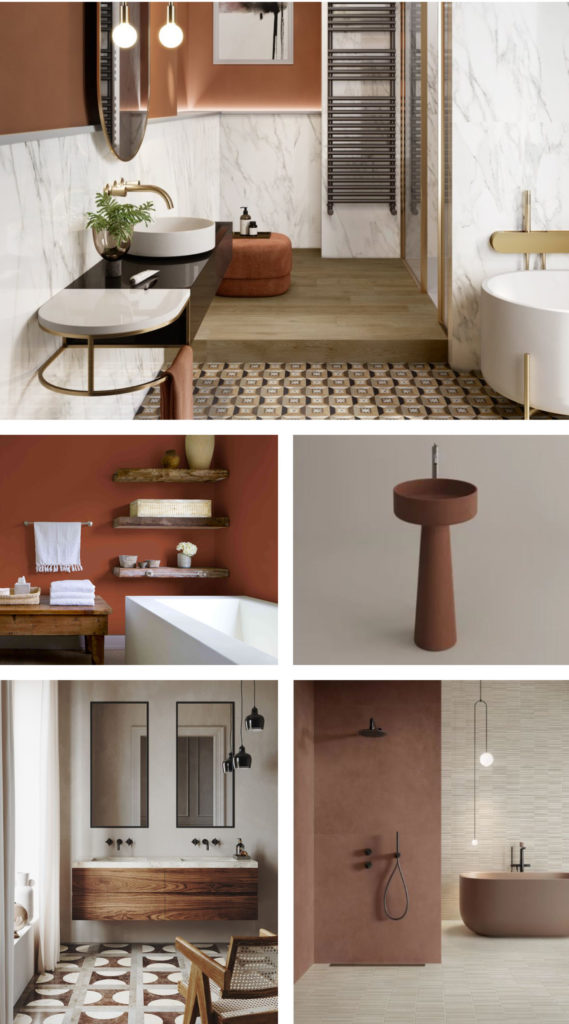 Les nouvelles couleurs tendance de la salle de bain.