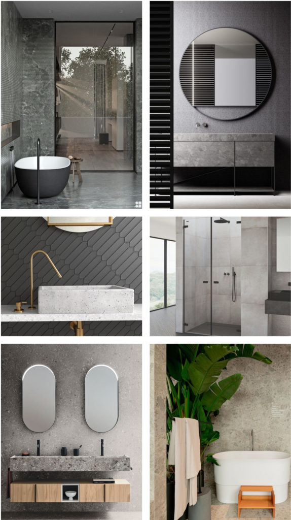 Les nouvelles couleurs tendance de la salle de bain.