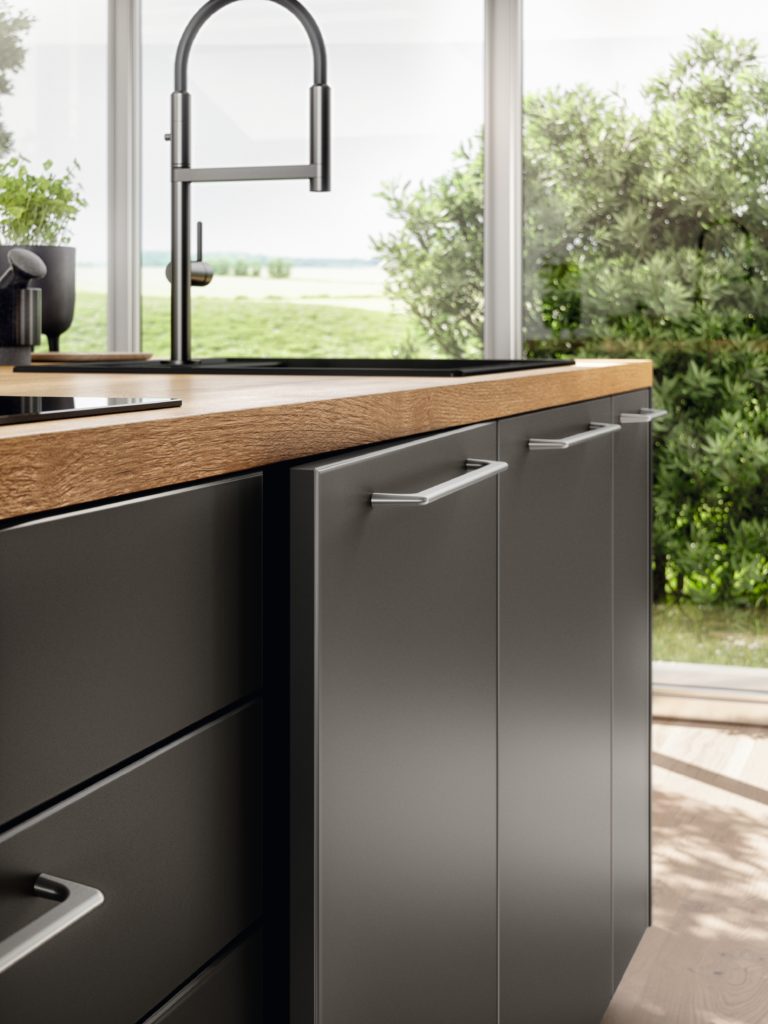 Finitions portes cuisine possibles. Les façades s'amusent.