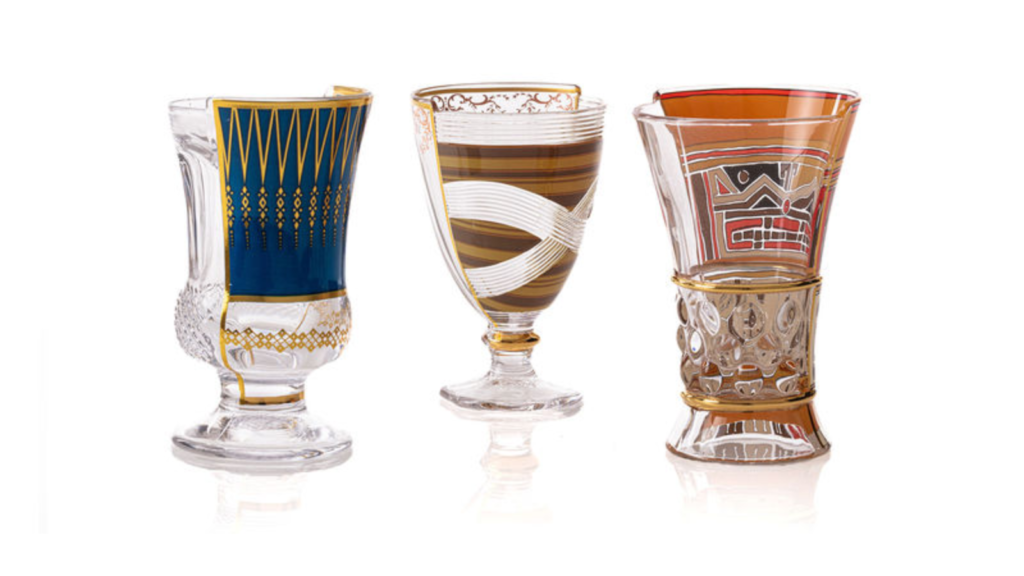 Verres à cocktails design.